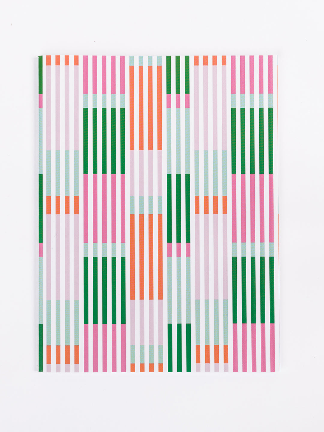 Large Notebook | Line It Up Pink & Green