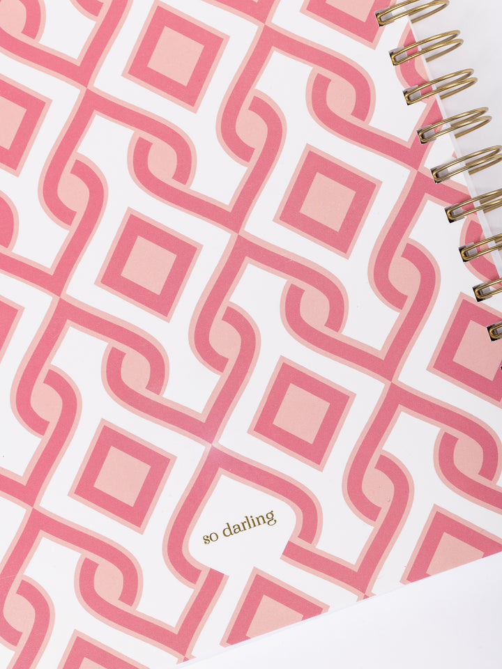 2024 Spiral Weekly Planner | Hold My Hand Pink
