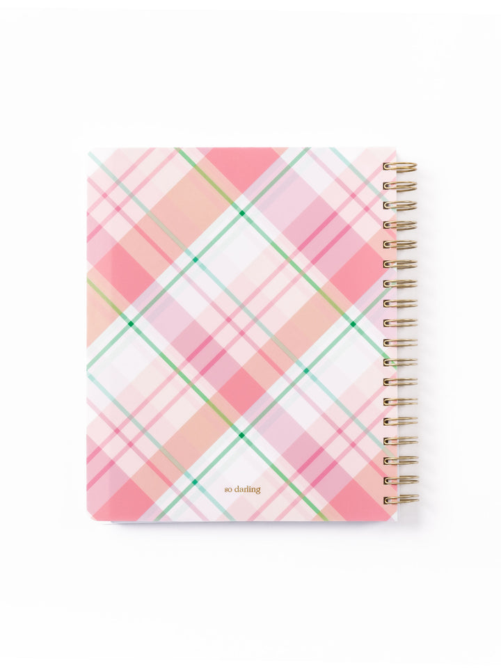 2025 Spiral Weekly Planner | Harper Plaid