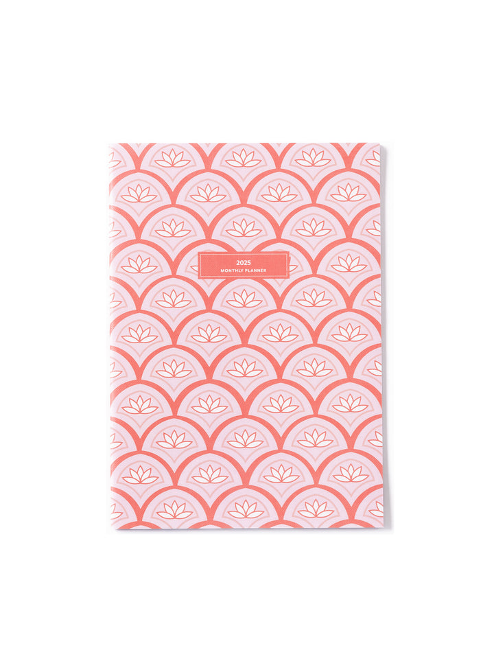 2025 Medium Monthly Planner | Pink Lotus